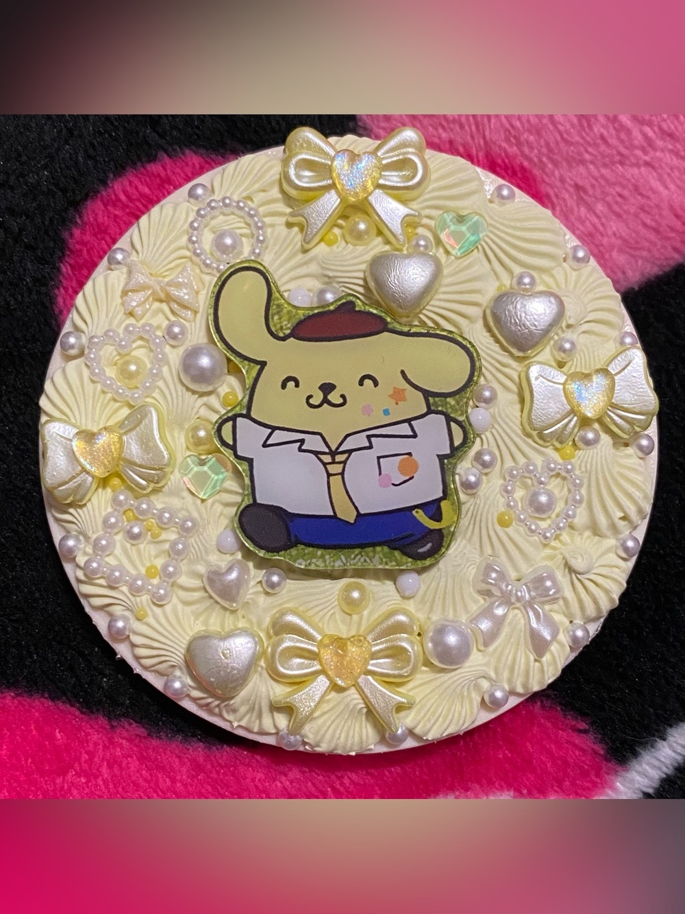 Sanrio Pompompurin Gyaru Kawaii Decoden Mirror